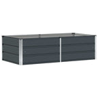 Fioriera Antracite 160 x 80 x 45 cm Acciaio