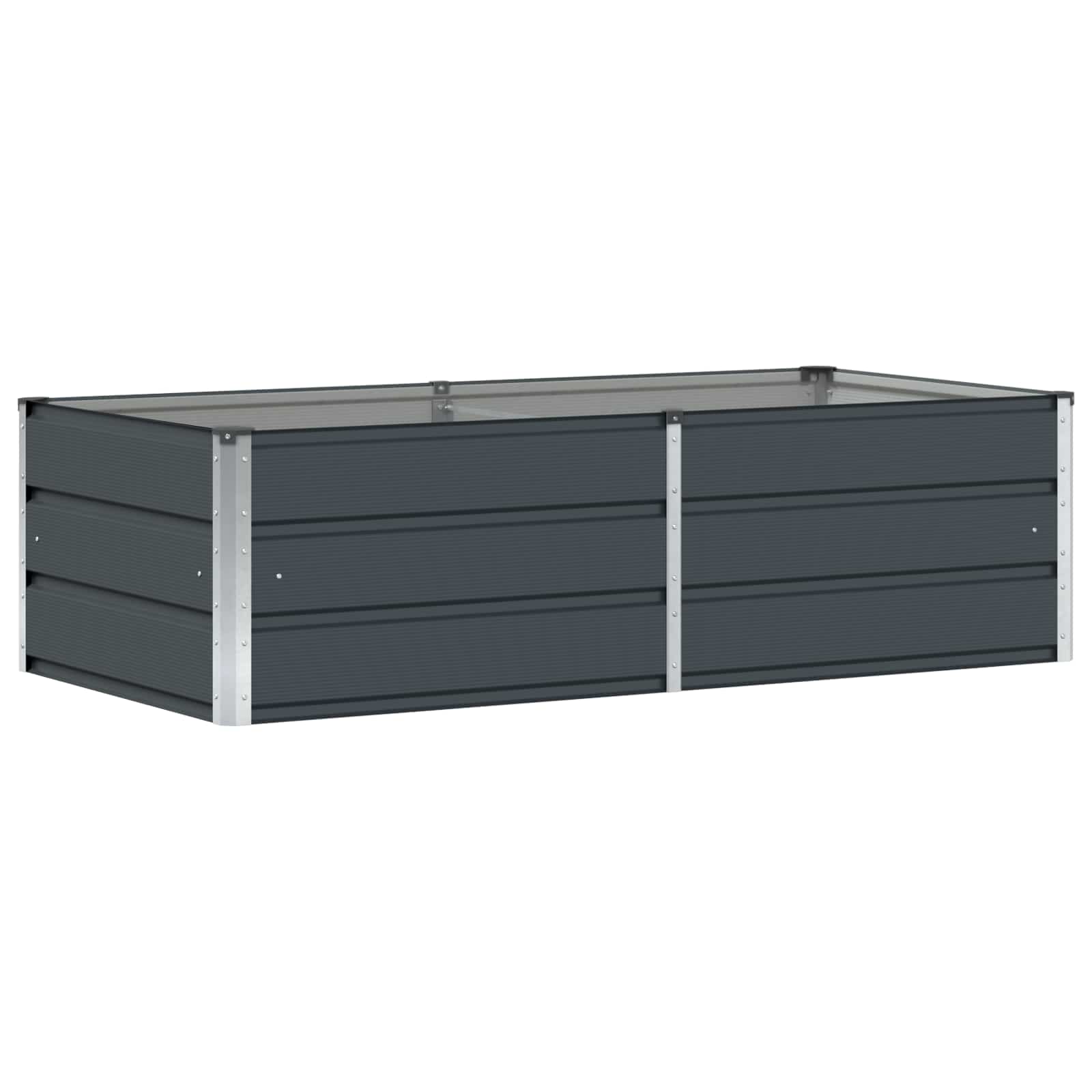 Fioriera Antracite 160 x 80 x 45 cm Acciaio