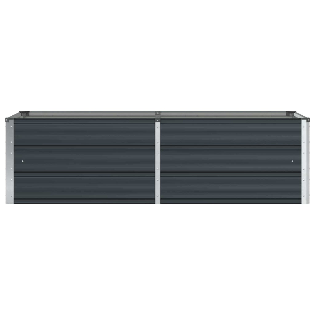 Fioriera Antracite 160 x 80 x 45 cm Acciaio