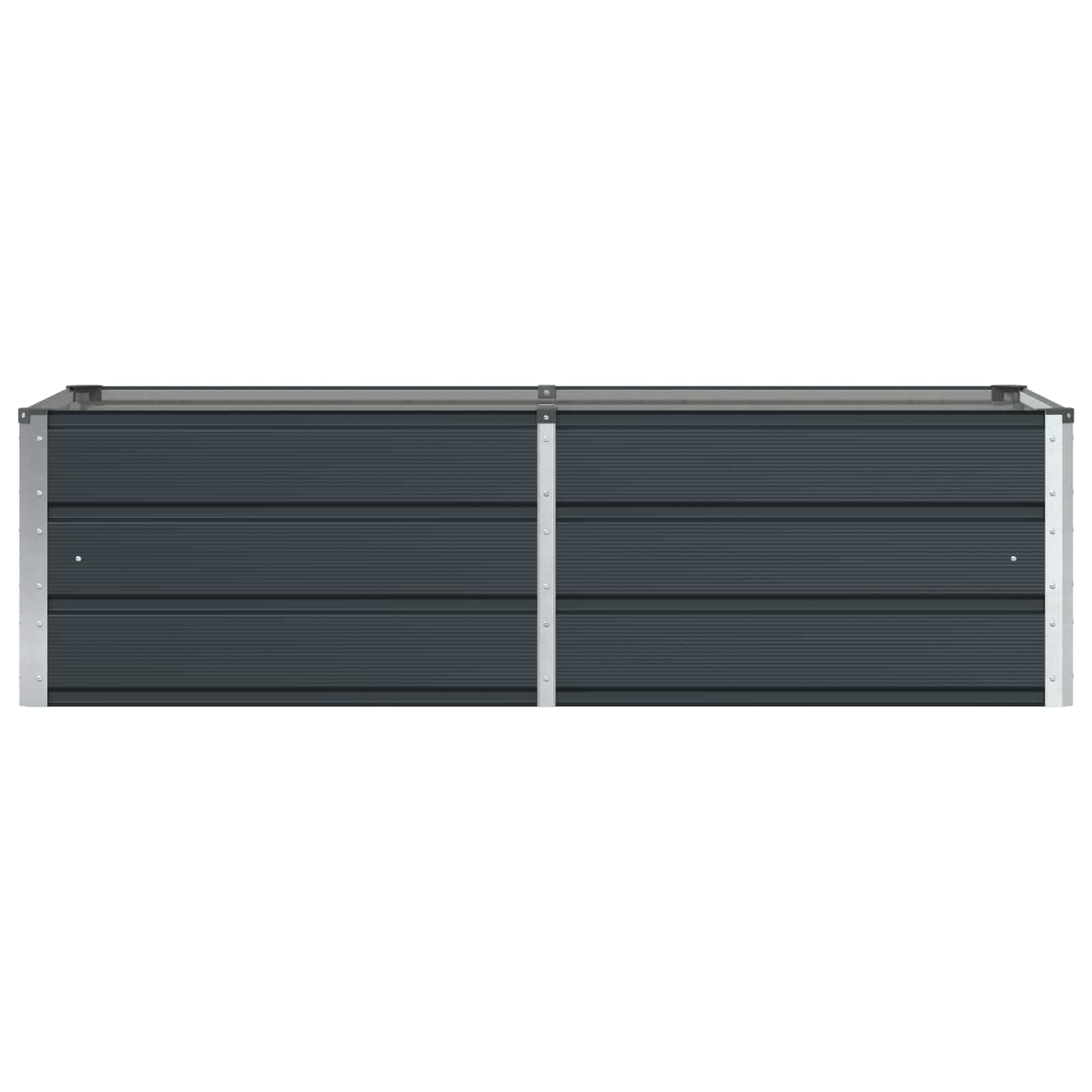 Fioriera Antracite 160 x 80 x 45 cm Acciaio