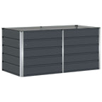 Fioriera Antracite 160 x 80 x 75 cm Acciaio