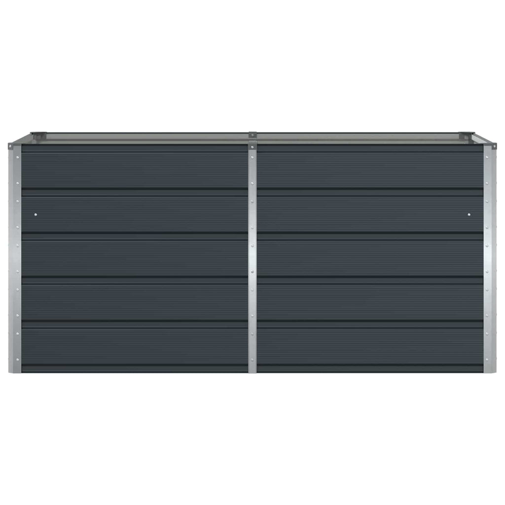 Fioriera Antracite 160 x 80 x 75 cm Acciaio