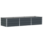 Fioriera Antracite 240 x 80 x 45 cm Acciaio