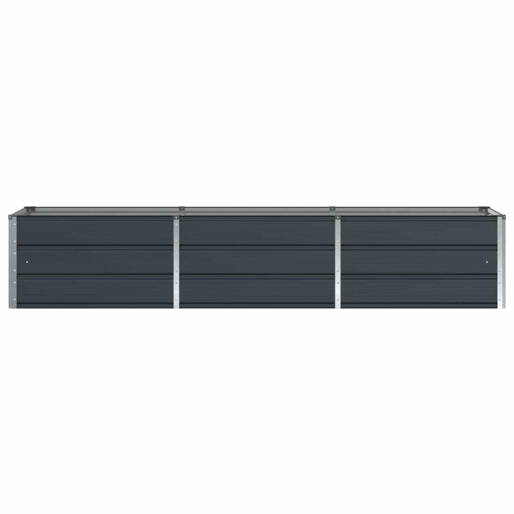 Fioriera Antracite 240 x 80 x 45 cm Acciaio