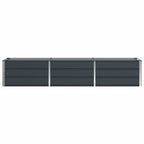 Fioriera Antracite 240 x 80 x 45 cm Acciaio