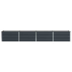 Fioriera Antracite 320 x 80 x 45 cm Acciaio