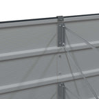 Fioriera Antracite 480 x 80 x 45 cm Acciaio