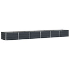 Fioriera Antracite 480 x 80 x 45 cm Acciaio