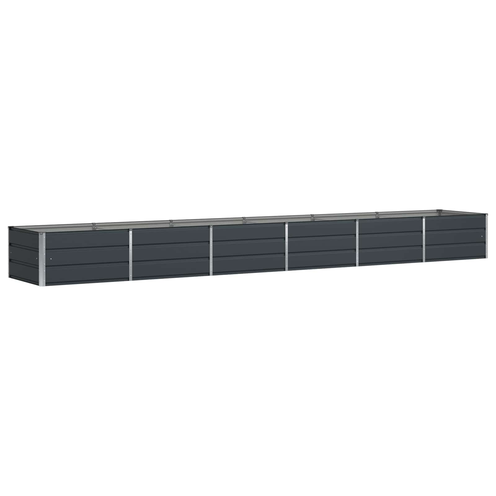 Fioriera Antracite 480 x 80 x 45 cm Acciaio