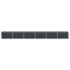 Fioriera Antracite 480 x 80 x 45 cm Acciaio