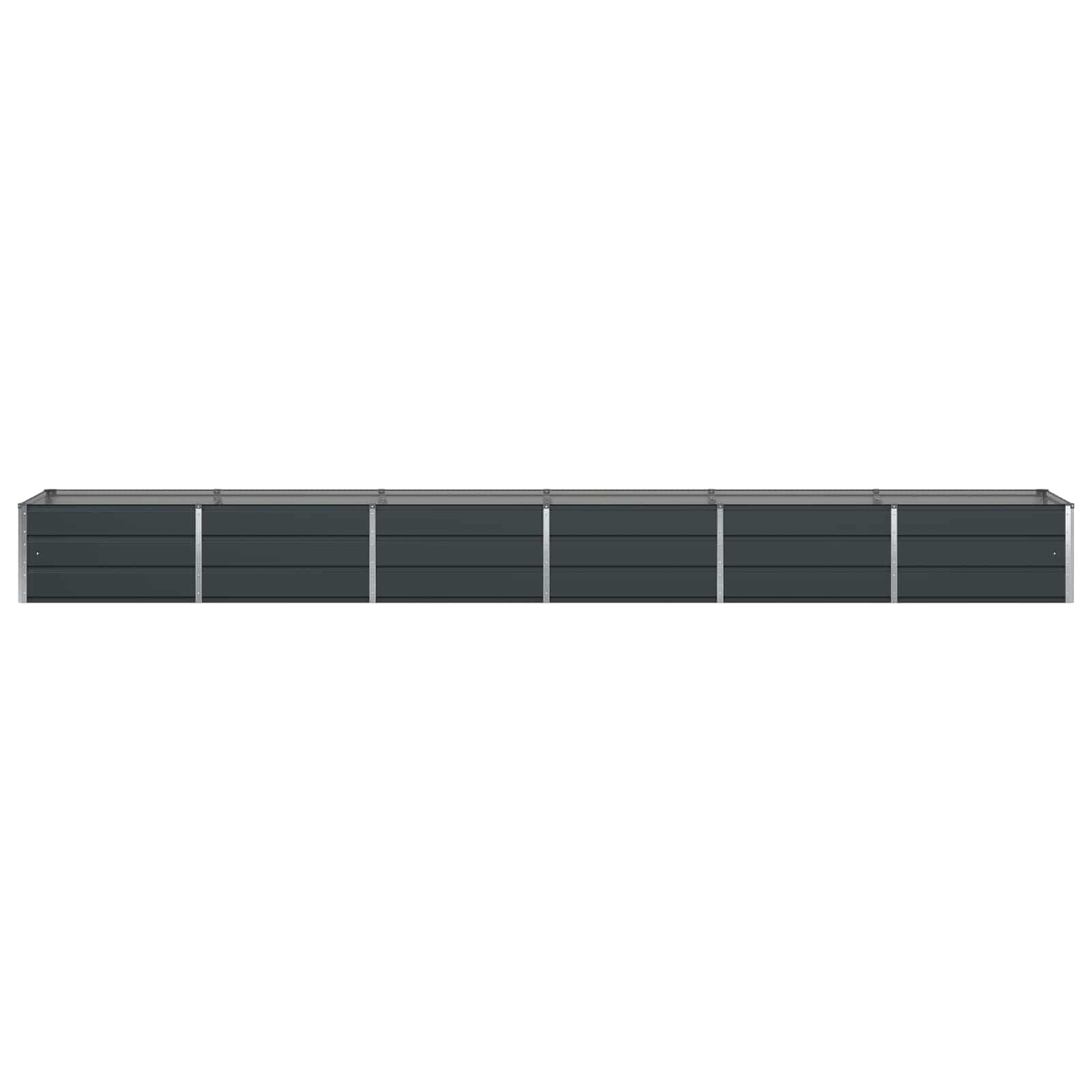 Fioriera Antracite 480 x 80 x 45 cm Acciaio