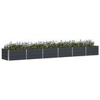Fioriera Antracite 480 x 80 x 45 cm Acciaio