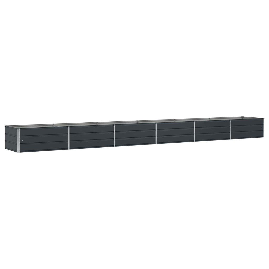 Fioriera Antracite 600 x 80 x 45 cm Acciaio