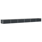 Fioriera Antracite 600 x 80 x 45 cm Acciaio