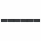 Fioriera Antracite 600 x 80 x 45 cm Acciaio