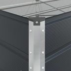 Fioriera Antracite 385 x 100 x 45 cm Acciaio zincato