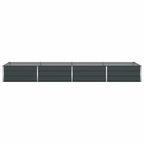 Fioriera Antracite 385 x 100 x 45 cm Acciaio zincato
