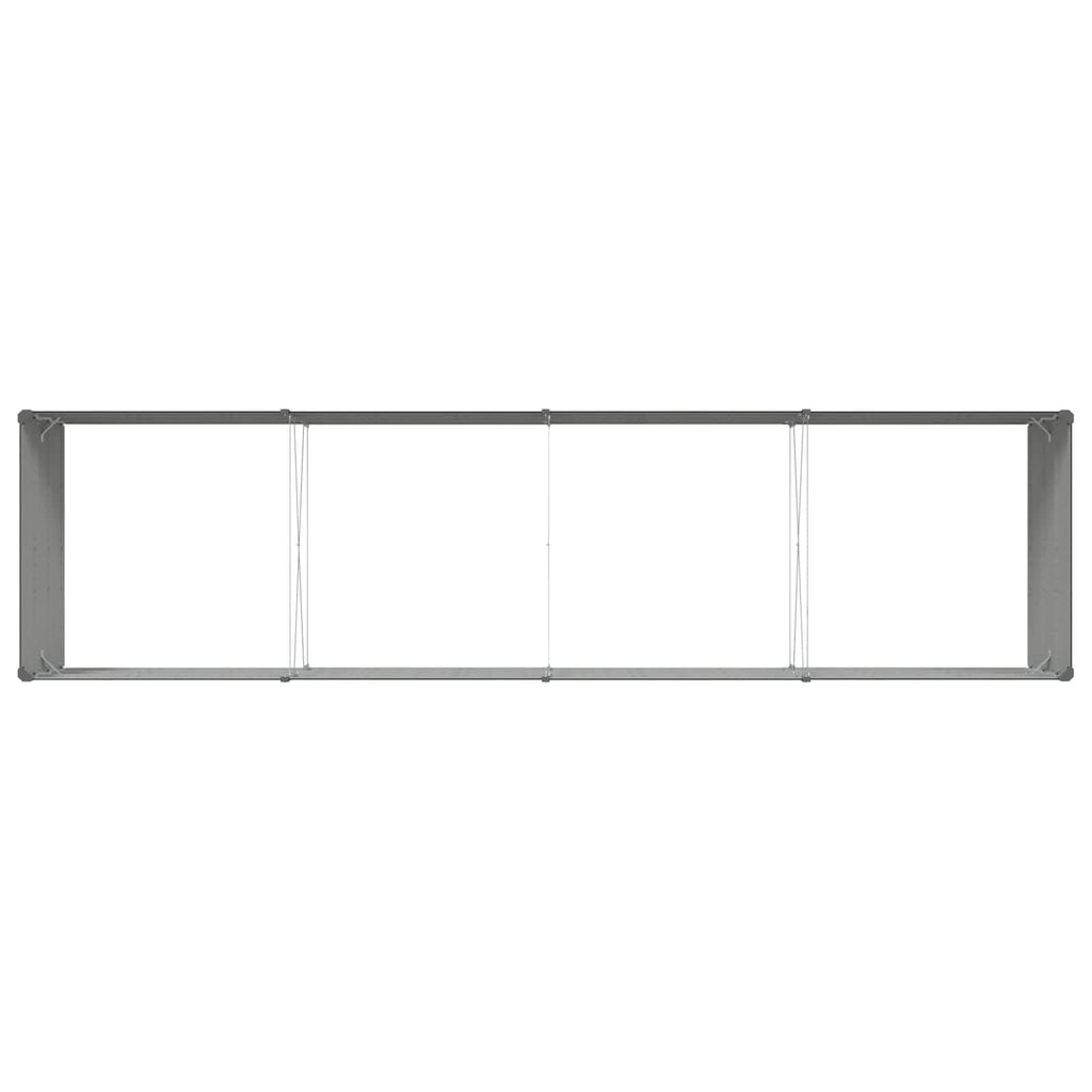 Fioriera Antracite 385 x 100 x 45 cm Acciaio zincato
