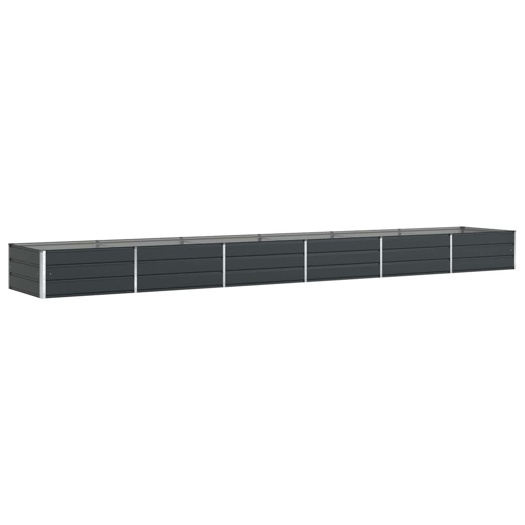 Fioriera Antracite 580 x 100 x 45 cm Acciaio zincato