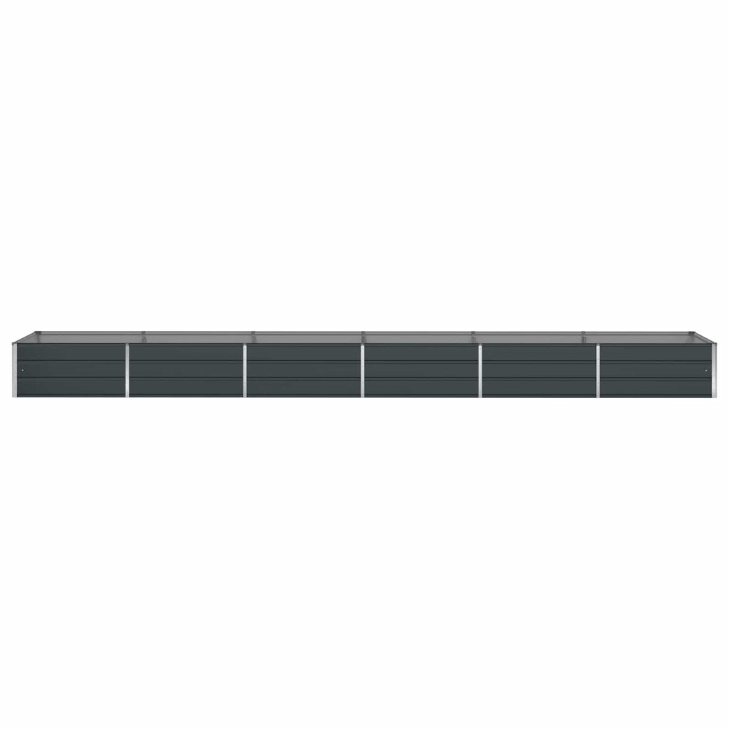 Fioriera Antracite 580 x 100 x 45 cm Acciaio zincato