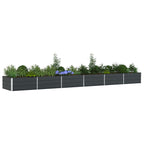 Fioriera Antracite 580 x 100 x 45 cm Acciaio zincato