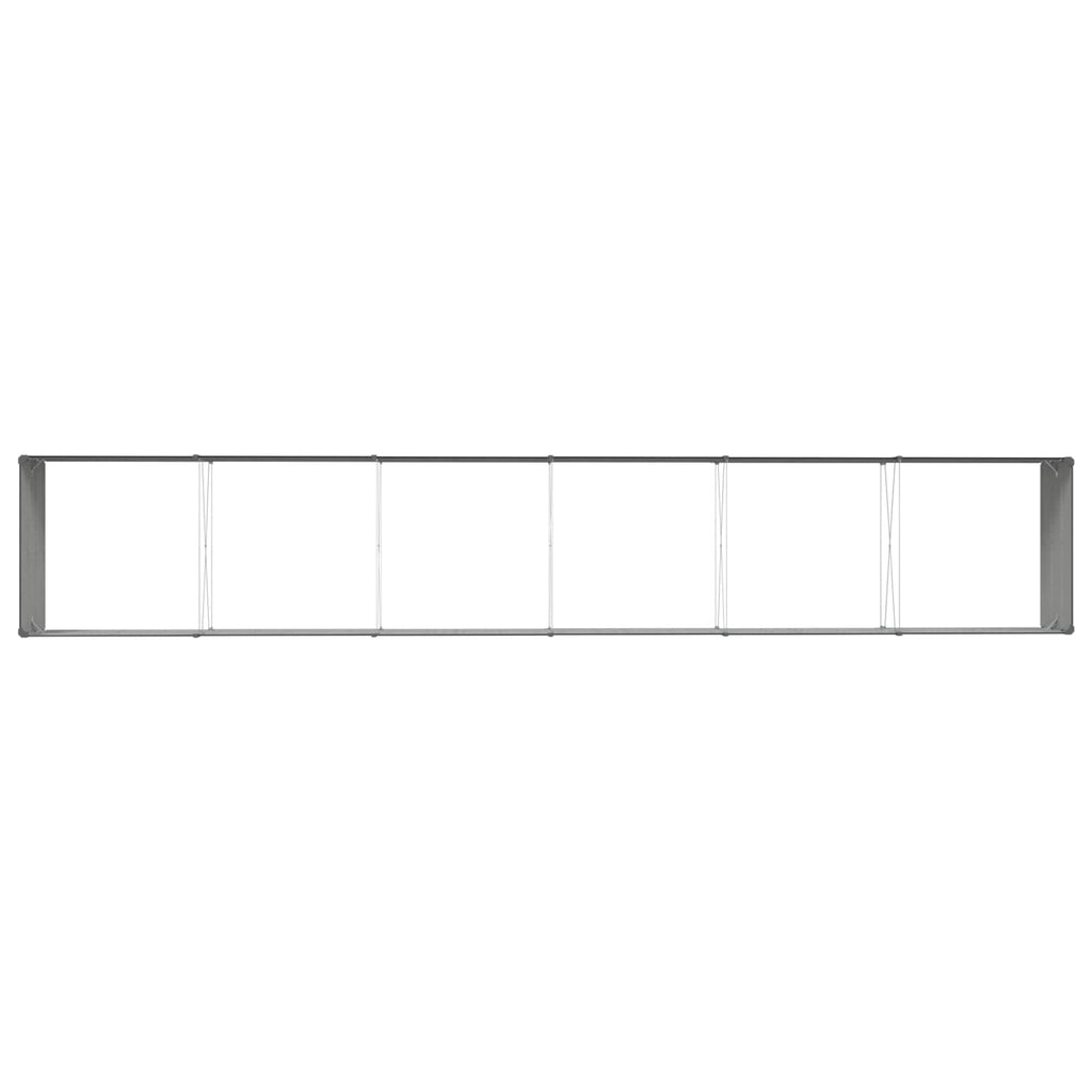 Fioriera Antracite 580 x 100 x 45 cm Acciaio zincato