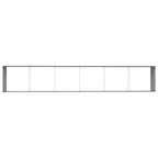 Fioriera Antracite 580 x 100 x 45 cm Acciaio zincato