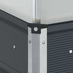 Fioriera Antracite 100 x 100 x 77 cm Acciaio zincato