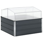 Fioriera Antracite 100 x 100 x 77 cm Acciaio zincato
