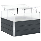 Fioriera Antracite 100 x 100 x 77 cm Acciaio zincato