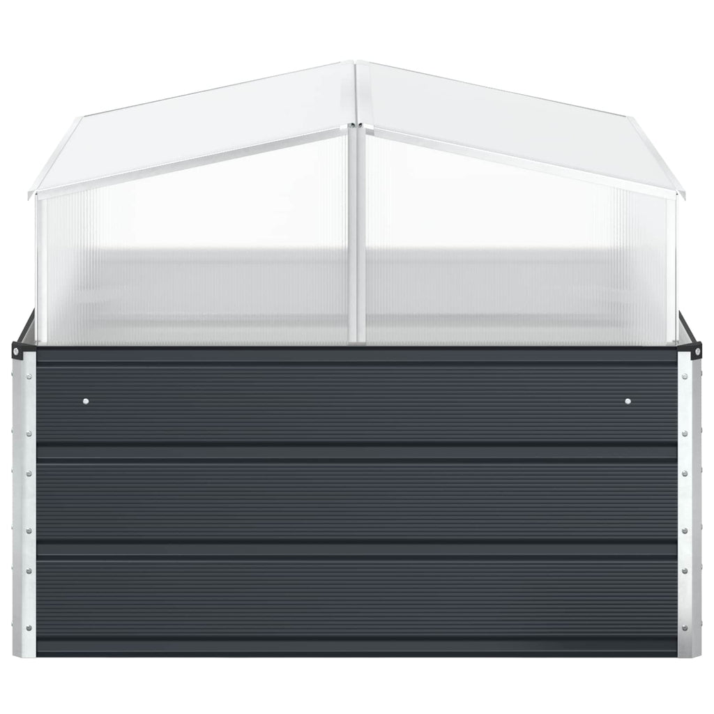 Fioriera Antracite 100 x 100 x 77 cm Acciaio zincato