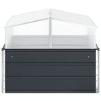 Fioriera Antracite 100 x 100 x 77 cm Acciaio zincato