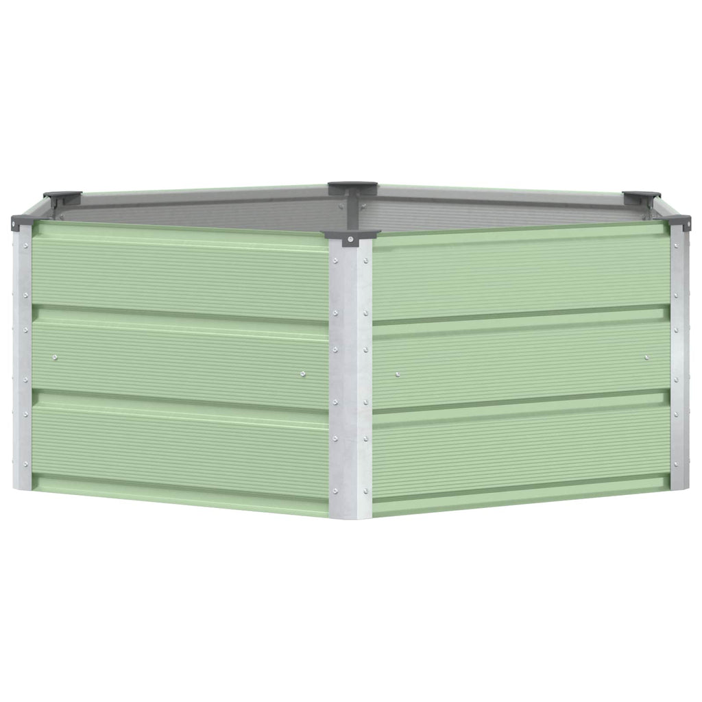 Fioriera Verde Pastello 129 x 129 x 45 cm Acciaio
