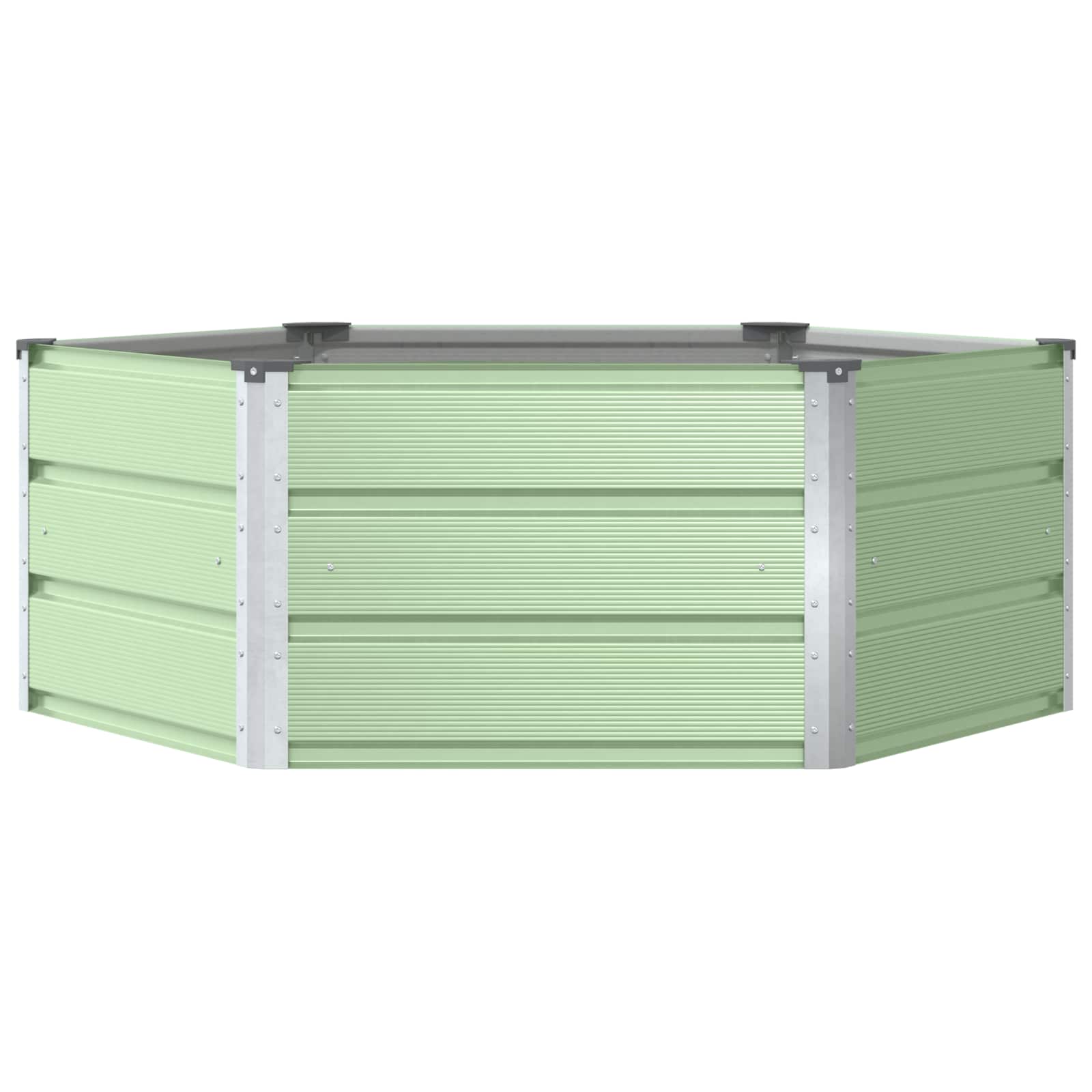 Fioriera Verde Pastello 129 x 129 x 45 cm Acciaio