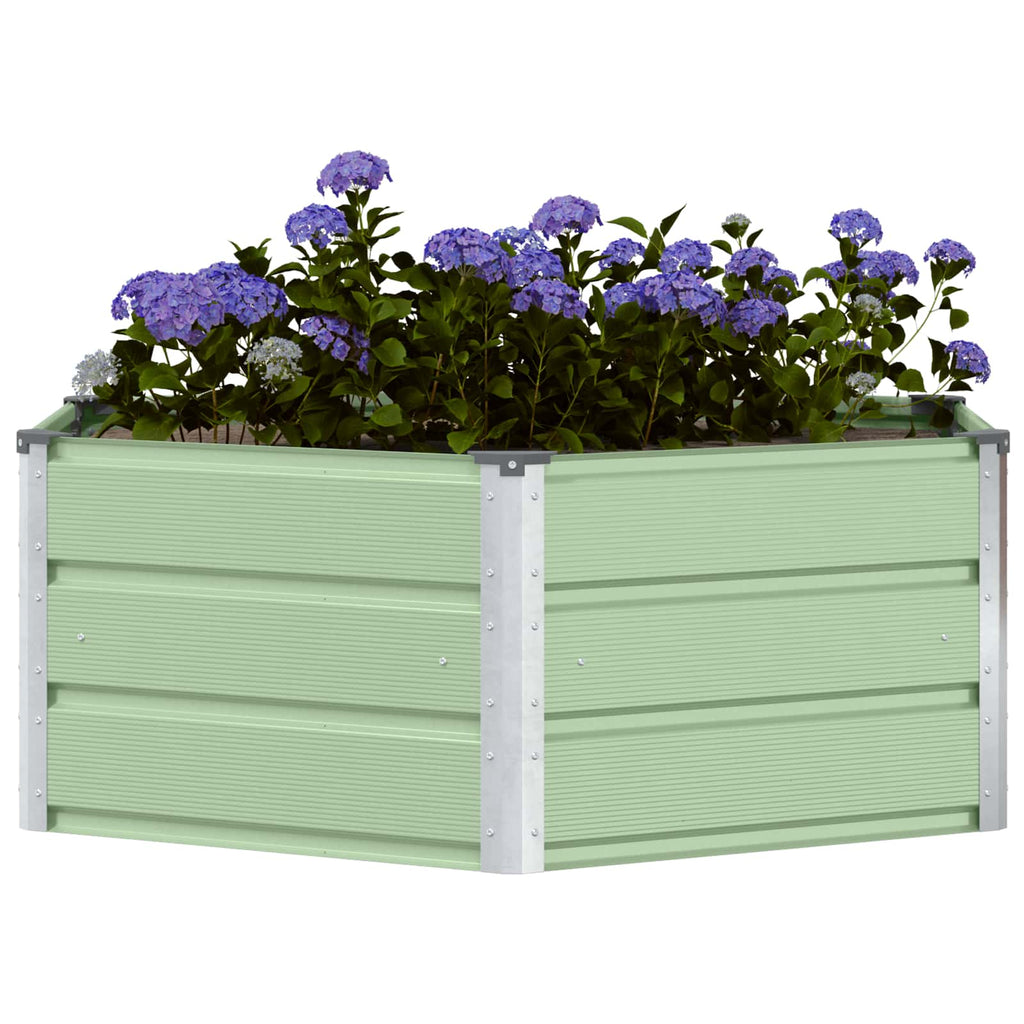 Fioriera Verde Pastello 129 x 129 x 45 cm Acciaio