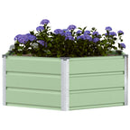 Fioriera Verde Pastello 129 x 129 x 45 cm Acciaio