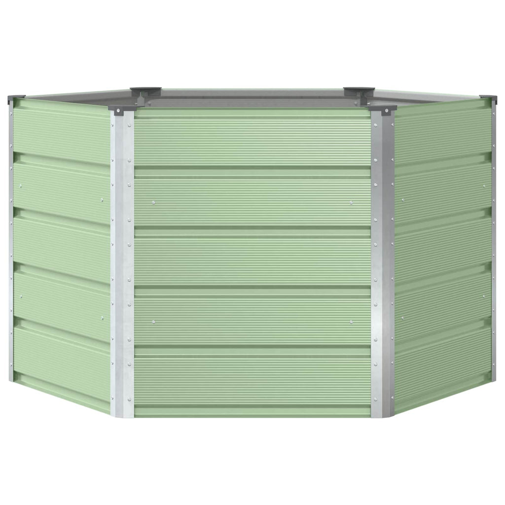 Fioriera Verde Pastello 129 x 129 x 75 cm Acciaio