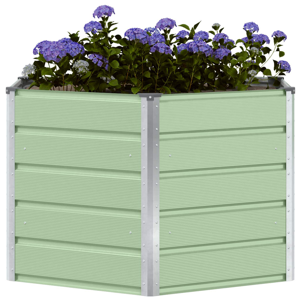 Fioriera Verde Pastello 129 x 129 x 75 cm Acciaio