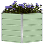 Fioriera Verde Pastello 129 x 129 x 75 cm Acciaio