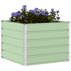 Fioriera Verde Pastello 100 x 100 x 75 cm Acciaio