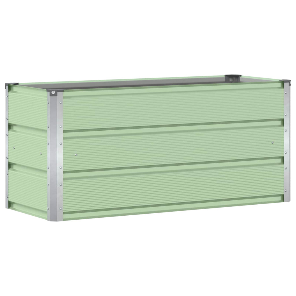 Fioriera Verde 100 x 40 x 45 cm Acciaio