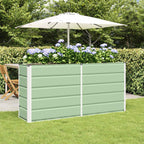 Fioriera Verde 160 x 40 x 75 cm Acciaio