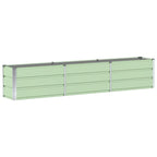 Fioriera Verde 240 x 40 x 45 cm Acciaio
