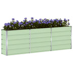 Fioriera Verde 240 x 40 x 75 cm Acciaio