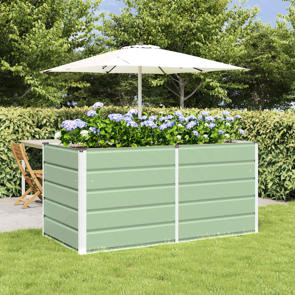 Fioriera Verde 160 x 80 x 75 cm Acciaio
