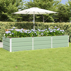 Fioriera Verde 240 x 80 x 45 cm Acciaio