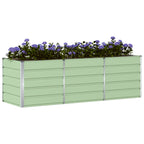 Fioriera Verde 240 x 80 x 75 cm Acciaio