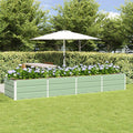 Fioriera Verde 320 x 80 x 45 cm Acciaio
