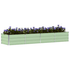 Fioriera Verde 320 x 80 x 45 cm Acciaio
