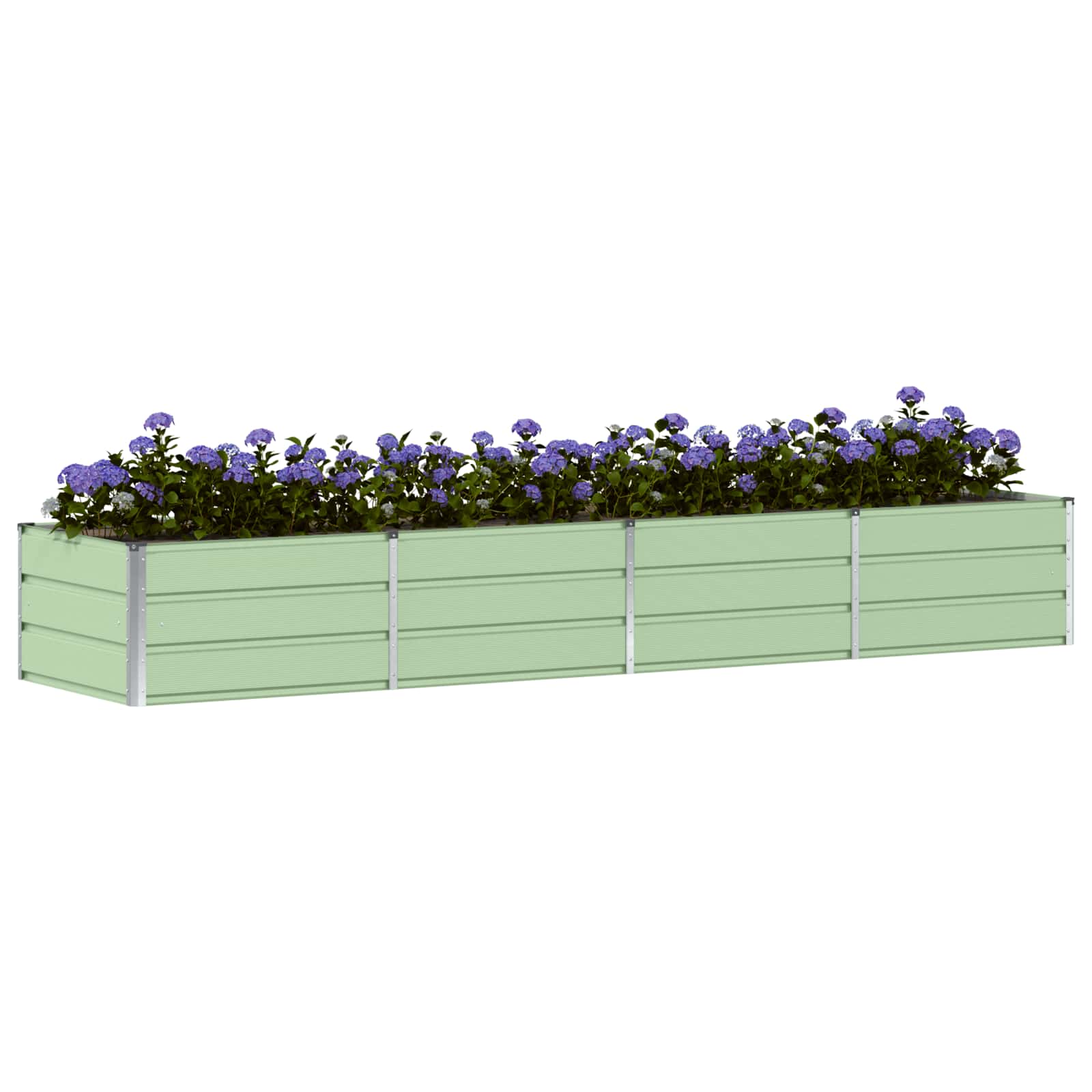Fioriera Verde 320 x 80 x 45 cm Acciaio